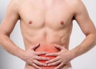 The pain in the lower abdomen